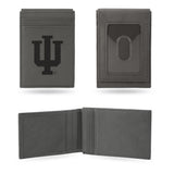 NCAA Indiana Hoosiers Laser Engraved Front Pocket Wallet Fan Gear NCAA Indiana Hoosiers