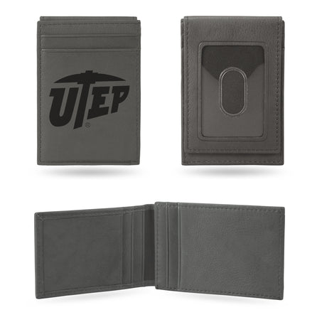 NCAA Texas-El Paso Miners - UTEP Laser Engraved Front Pocket Wallet Fan Gear NCAA Texas-El Paso Miners