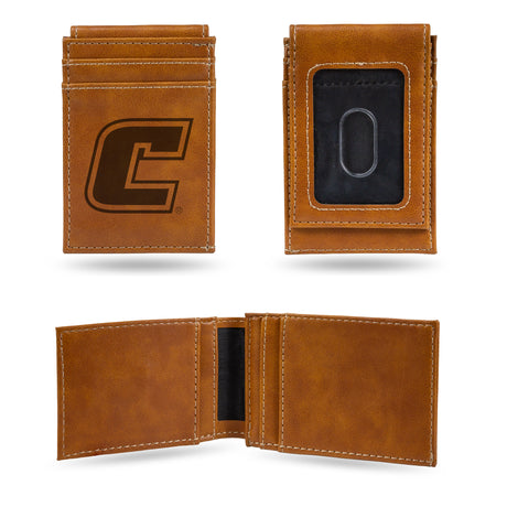 NCAA Tennessee-Chattanooga Mocs Laser Engraved Front Pocket Wallet Fan Gear NCAA Tennessee-Chattanooga Mocs