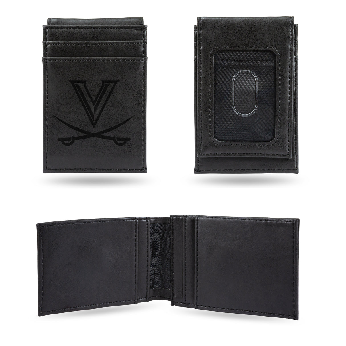 NCAA Virginia Cavaliers Laser Engraved Front Pocket Wallet Fan Gear NCAA Virginia Cavaliers