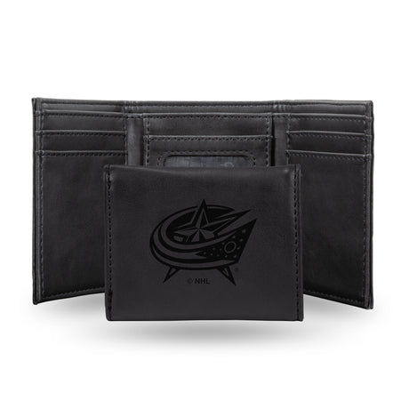 NHL Columbus Blue Jackets Laser Engraved Trifold Fan Gear NHL Columbus Blue Jackets