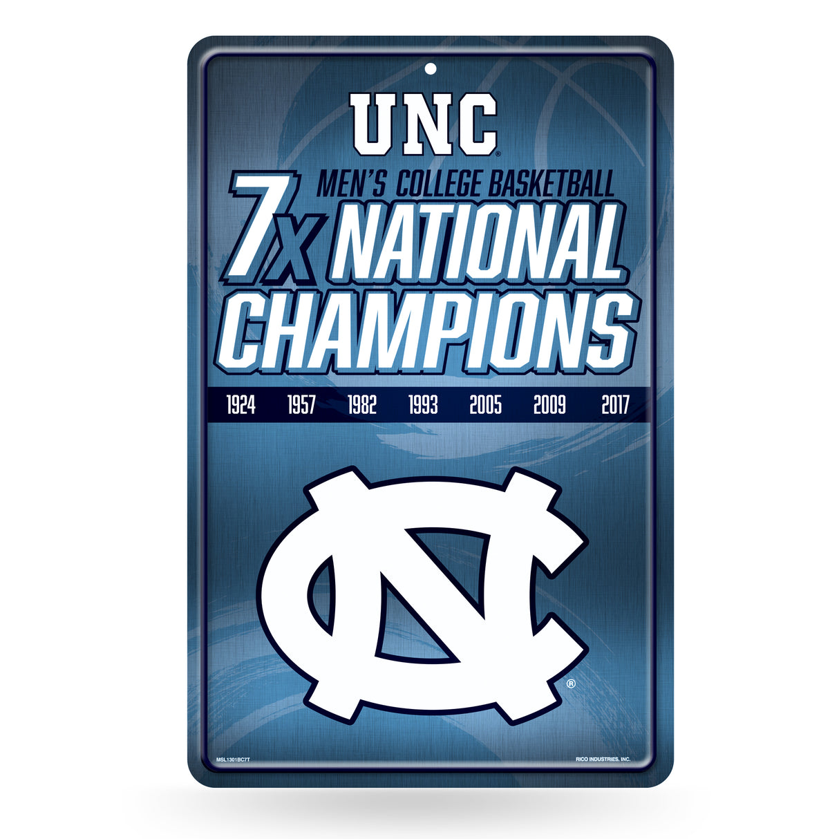 NCAA North Carolina Tar Heels Large Metal Sign Fan Gear NCAA North Carolina Tar Heels