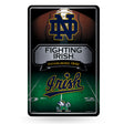 NCAA Notre Dame Fighting Irish - ND Large Metal Sign Fan Gear NCAA Notre Dame Fighting Irish