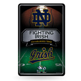 NCAA Notre Dame Fighting Irish - ND Large Metal Sign Fan Gear NCAA Notre Dame Fighting Irish