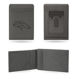 NFL Denver Broncos Laser Engraved Front Pocket Wallet Fan Gear NFL Denver Broncos