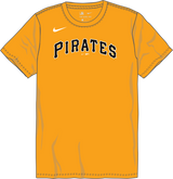 Nike Pittsburgh Pirates Youth Crew Neck Synthetic City Connect Tee