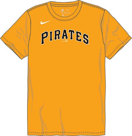 Nike Pittsburgh Pirates Youth Crew Neck Synthetic City Connect Tee