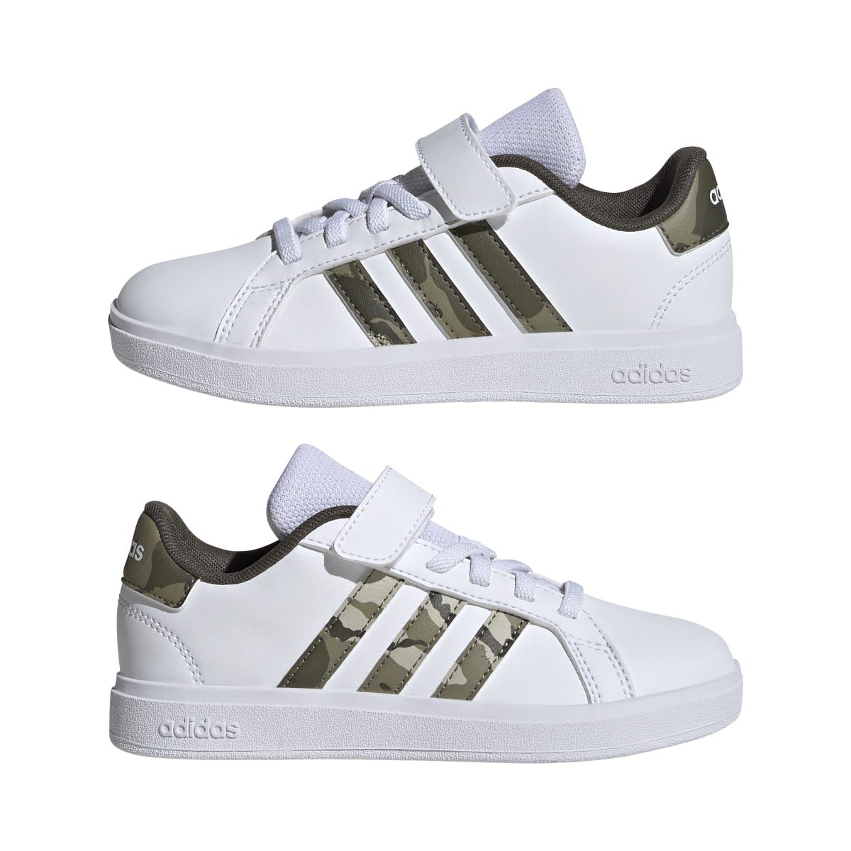 adidas Youth Grand Court 2.0 Hook & Loop Shoe