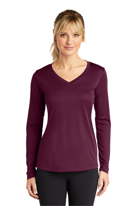Sport-Tek Women's   Long Sleeve PosiCharge   Competitor V-Neck Tee