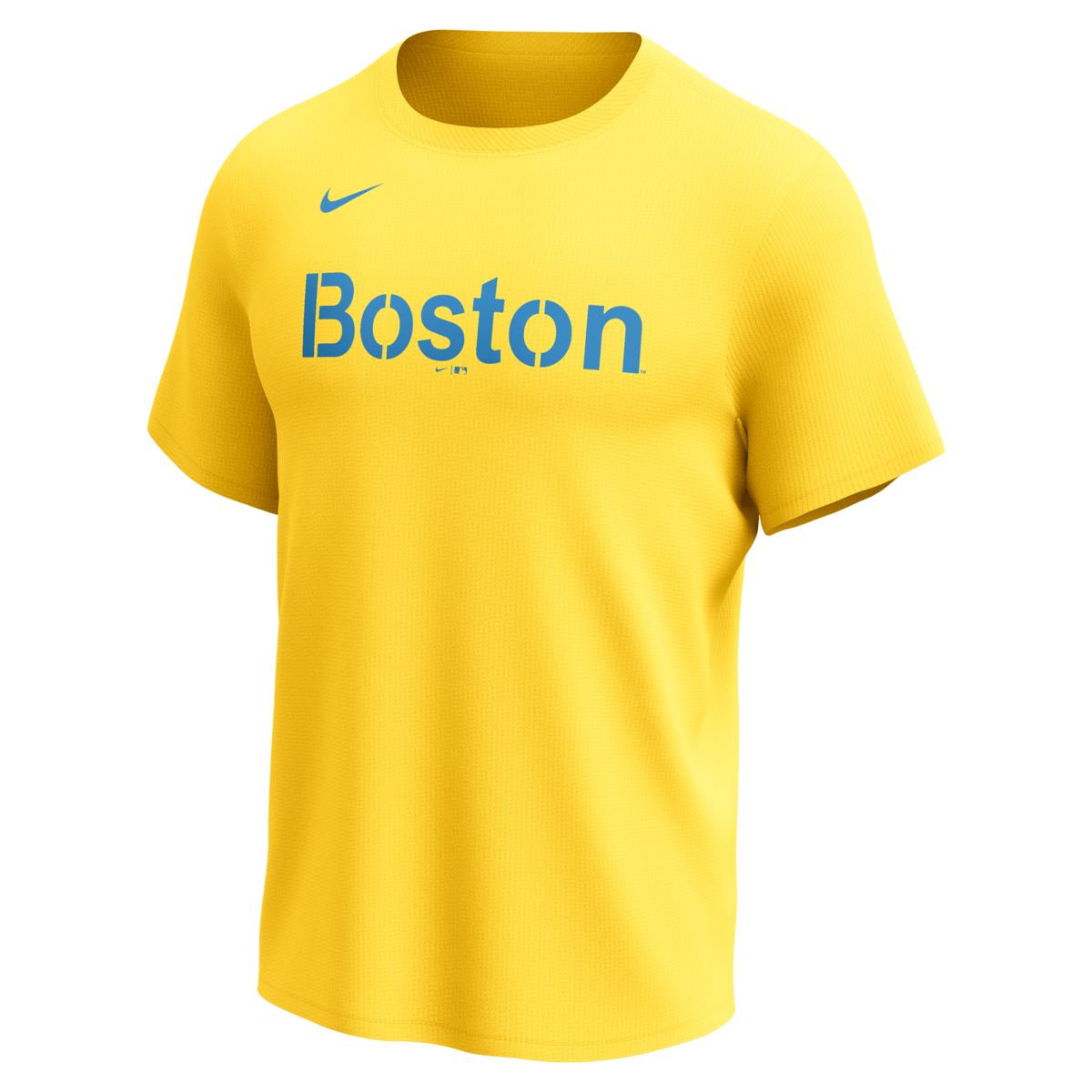 Nike Boston Red Sox Men's Crew Neck Synthetic City Connect Tee Fan Gear MLB Boston Red Sox