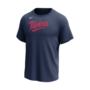 Nike Minnesota Twins Men's Crew Neck Synthetic Tee-1