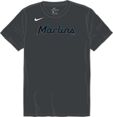 Nike Miami Marlins Youth Institutional Short Sleeve Cotton Tee Fan Gear MLB Miami Marlins