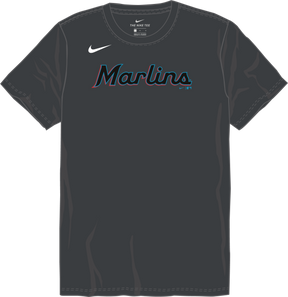 Nike Miami Marlins Youth Institutional Short Sleeve Cotton Tee
