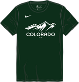 Nike Colorado Rockies Youth Crew Neck Synthetic City Connect Tee