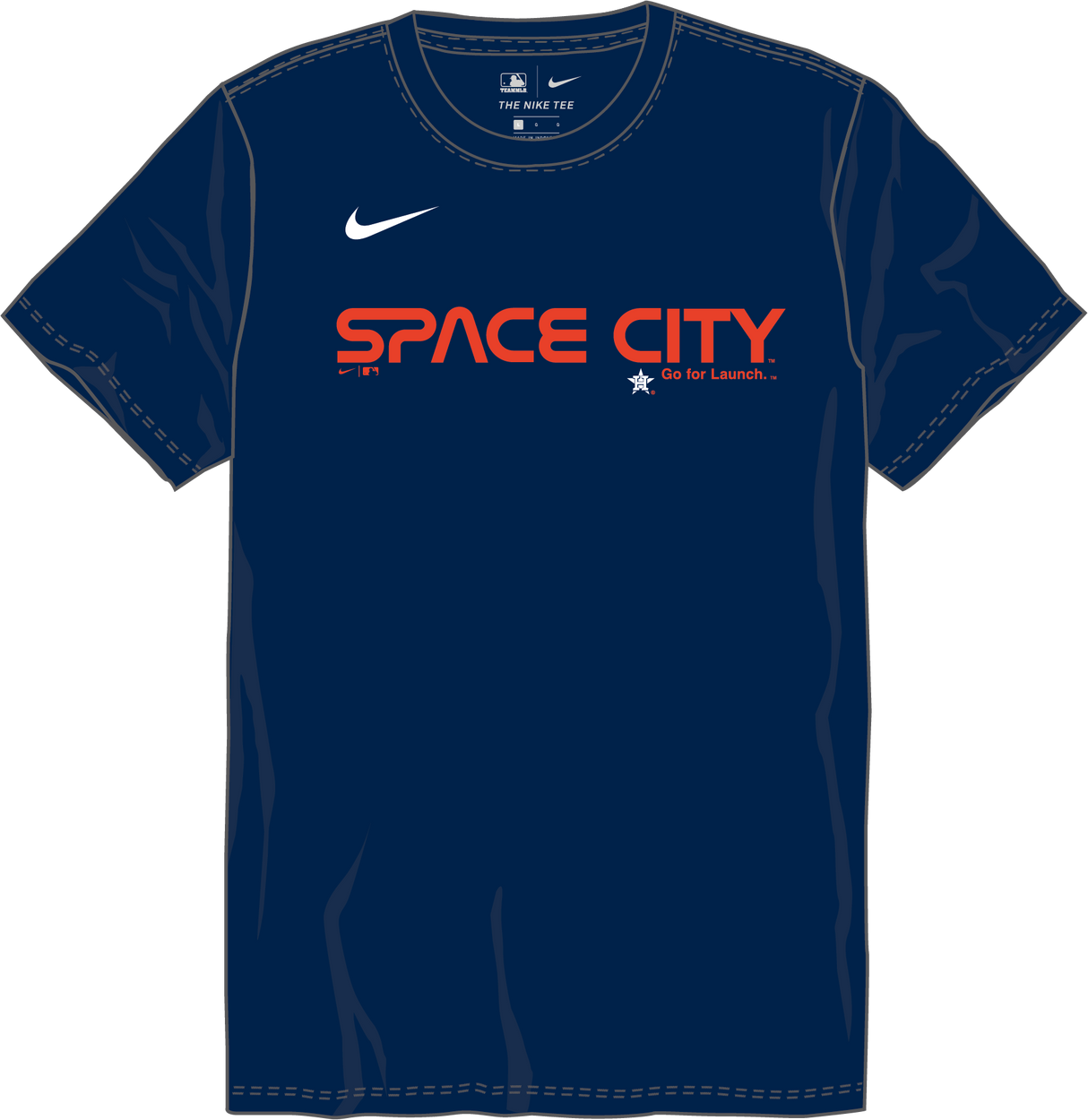 Nike Houston Astros Youth Institutional Short Sleeve Crew Neck Tee