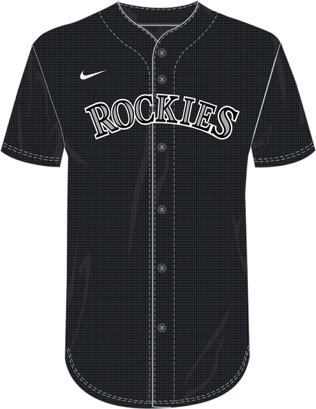 Nike Colorado Rockies Youth Institutional Full Button Jersey Fan Gear MLB Colorado Rockies