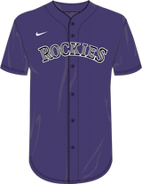 Nike Colorado Rockies Youth Institutional Full Button Jersey Fan Gear MLB Colorado Rockies