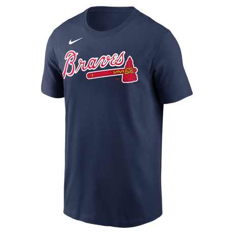 Nike Atlanta Braves Adult Institiutional Short Sleeve Cotton Tee Fan Gear MLB Atlanta Braves