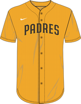 Nike San Diego Padres Youth Institutional Full Button Jersey Fan Gear MLB San Diego Padres