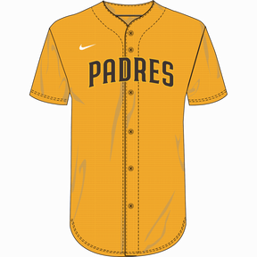 Nike San Diego Padres Youth Institutional Full Button Jersey