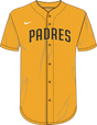 Nike San Diego Padres Youth Institutional Full Button Jersey Fan Gear MLB San Diego Padres
