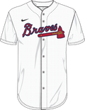 Nike Atlanta Braves Youth Institutional Full Button Jersey Fan Gear MLB Atlanta Braves