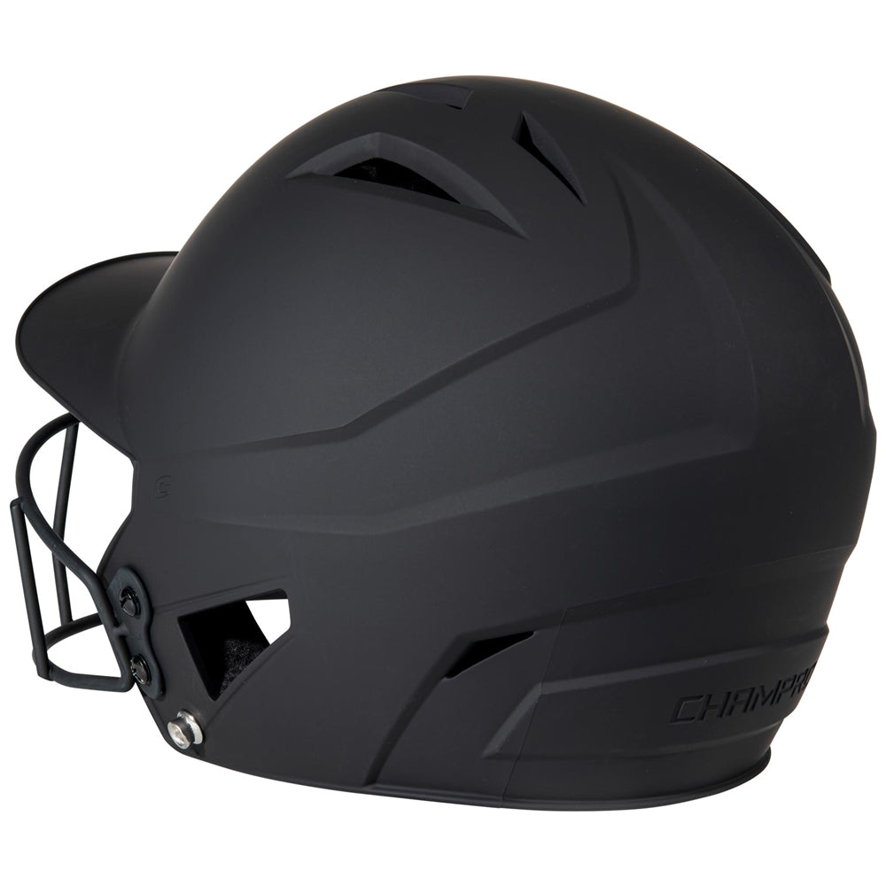Champro HX Matte Softball Helmet with Facemask-2