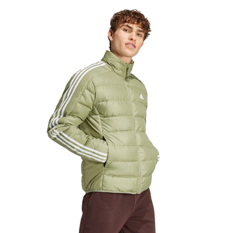 adidas Men's Essentials 3-Stripes Light Down Jacket Tall Mens Apparel Jackets & Vests