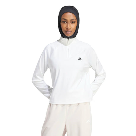 adidas Women's Train Essentials 1/4 Zip Womens Apparel Sweatshirts & Fleece