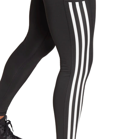 adidas Women's Optime 3-Stripes Leggings Womens Apparel Pants & Sweatpants