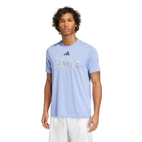 adidas Men's Tennis Hi-Visibility Interview Graphic T-Shirt Tennis & Racquet Apparel All