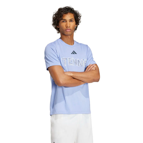 adidas Men's Tennis Hi-Visibility Interview Graphic T-Shirt Tennis & Racquet Apparel All