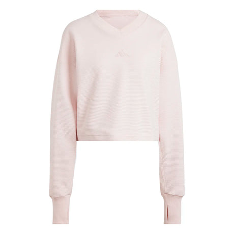adidas Women's All SZN V-Neck Sweatshirt Womens Apparel Sweatshirts & Fleece