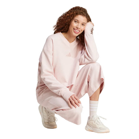 adidas Women's All SZN V-Neck Sweatshirt Womens Apparel Sweatshirts & Fleece