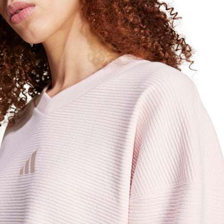 adidas Women's All SZN V-Neck Sweatshirt Womens Apparel Sweatshirts & Fleece