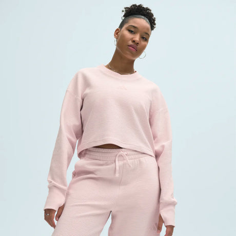 adidas Women's All SZN V-Neck Sweatshirt Womens Apparel Sweatshirts & Fleece