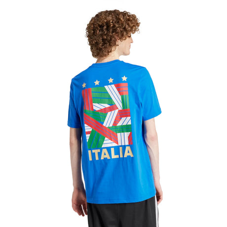 adidas Men's Italy Football Fan Graphic T-Shirt Soccer Uniforms & Apparel All
