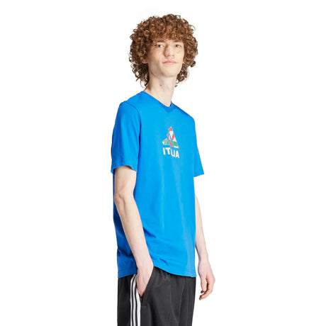 adidas Men's Italy Football Fan Graphic T-Shirt Soccer Uniforms & Apparel All