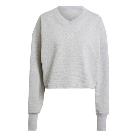 adidas Women's All SZN V-Neck Sweatshirt Womens Apparel Sweatshirts & Fleece