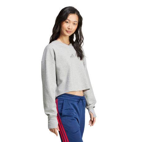 adidas Women's All SZN V-Neck Sweatshirt Womens Apparel Sweatshirts & Fleece