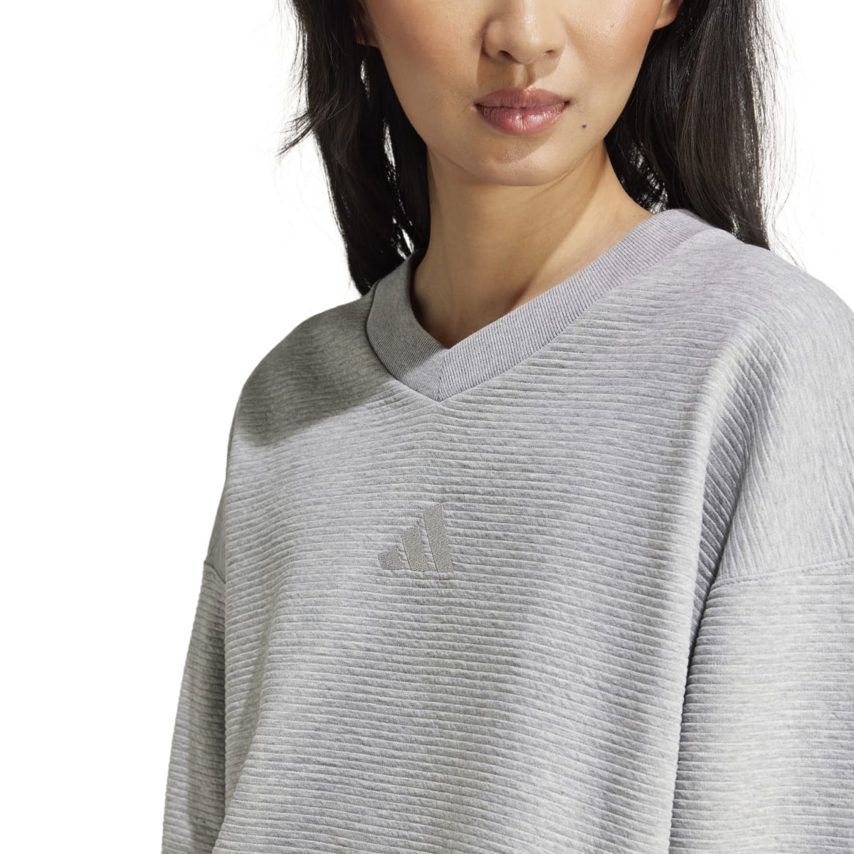 adidas Women's All SZN V-Neck Sweatshirt Womens Apparel Sweatshirts & Fleece
