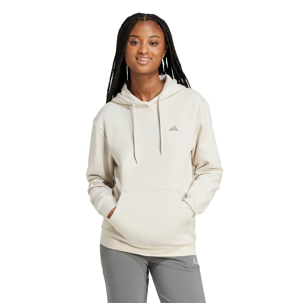 adidas Women's Essentials Feel Cozy Hoodie Womens Apparel Sweatshirts & Fleece