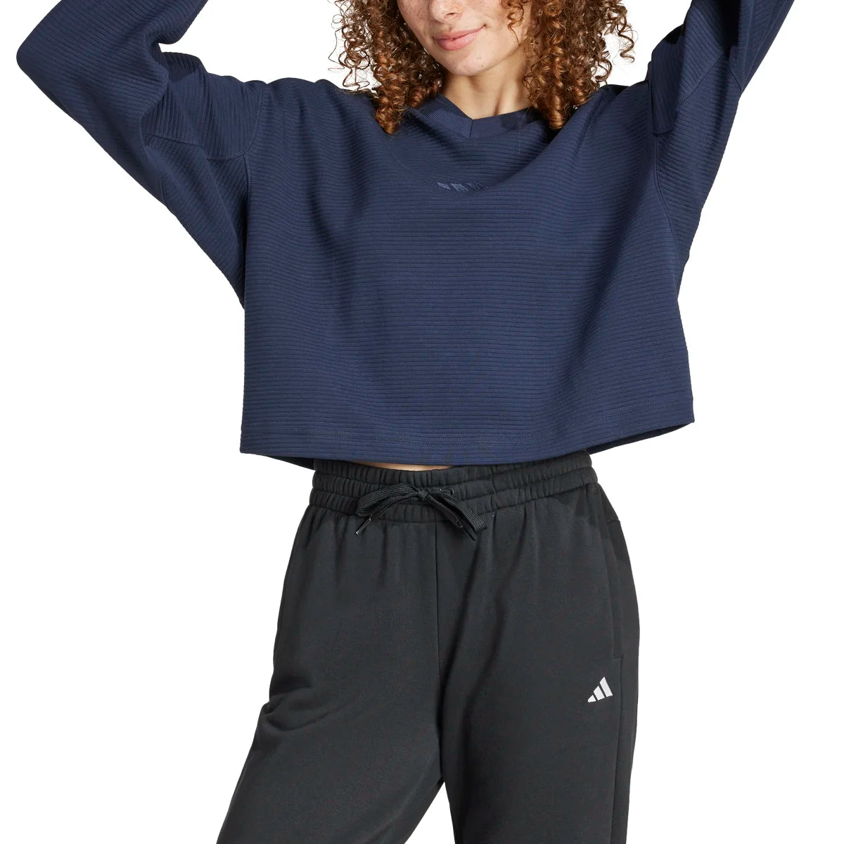 adidas Women's All SZN V-Neck Sweatshirt Womens Apparel Sweatshirts & Fleece