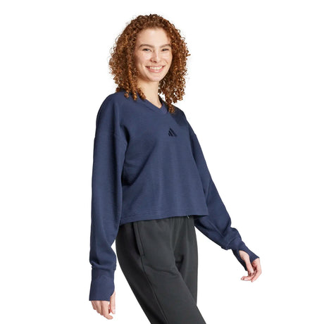 adidas Women's All SZN V-Neck Sweatshirt Womens Apparel Sweatshirts & Fleece