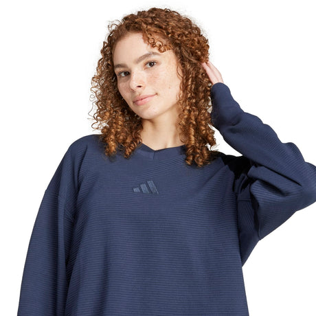 adidas Women's All SZN V-Neck Sweatshirt Womens Apparel Sweatshirts & Fleece