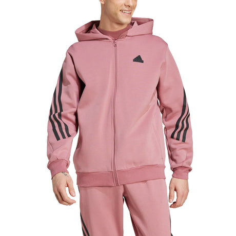 adidas Men's Future Icons 3-Stripes Full Zip Hoodie Mens Apparel Sweatshirts & Fleece