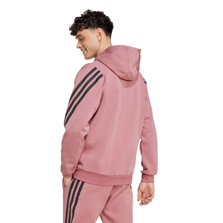 adidas Men's Future Icons 3-Stripes Full Zip Hoodie Mens Apparel Sweatshirts & Fleece