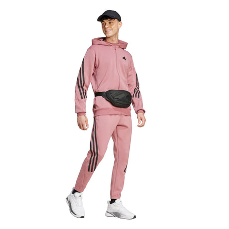 adidas Men's Future Icons 3-Stripes Full Zip Hoodie Mens Apparel Sweatshirts & Fleece