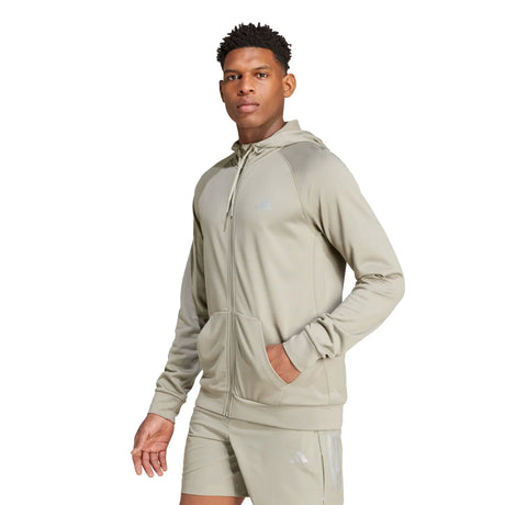 adidas Men's Game and Go Training 3-Stripes Hoodie Mens Apparel Sweatshirts & Fleece