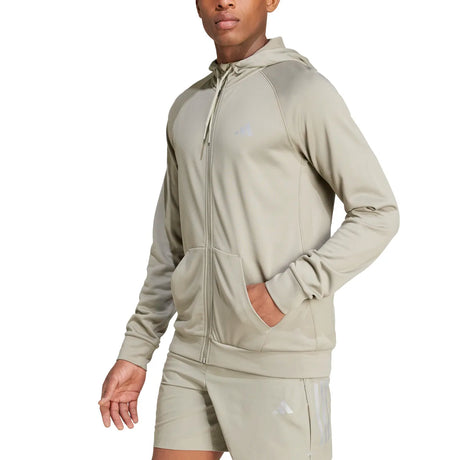 adidas Men's Game and Go Training 3-Stripes Hoodie Mens Apparel Sweatshirts & Fleece
